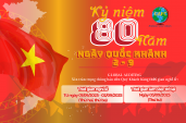 Lịch nghỉ lễ Quốc khánh 2/9