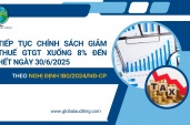 Tiếp Tục Chính Sách Giảm Thuế Gtgt Xuống 8% Đến Hết Ngày 30/6/2025 Theo Nghị Định 180/2024/Nđ-Cp