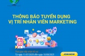 THÔNG BÁO TUYỂN DỤNG VỊ TRÍ NHÂN VIÊN MARKETING (NEW)