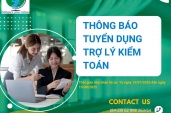 THÔNG BÁO TUYỂN DỤNG TRỢ LÝ KIỂM TOÁN(NEW)